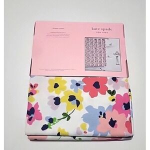 Kate Spade Multi Floral Shower Curtain Poly Cotton 72x72 NEW